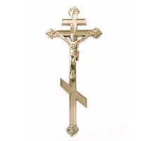 Крест на крышку гроба (золото, серебро) пластиковый